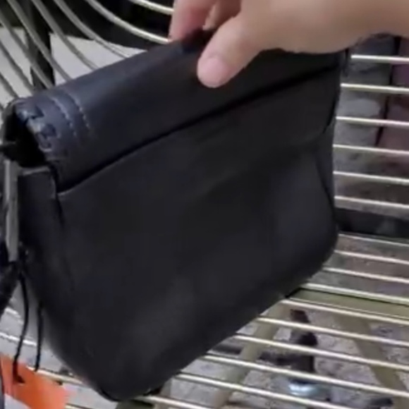 Mackage Black Leather Crossbody Bag- Preowned - Picture 5 of 10